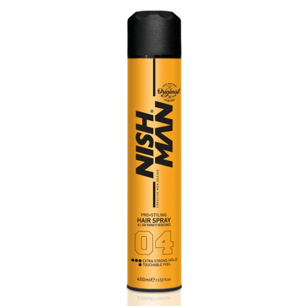 Nishman Extra Strong Hold Hair Spray (04) 400ml