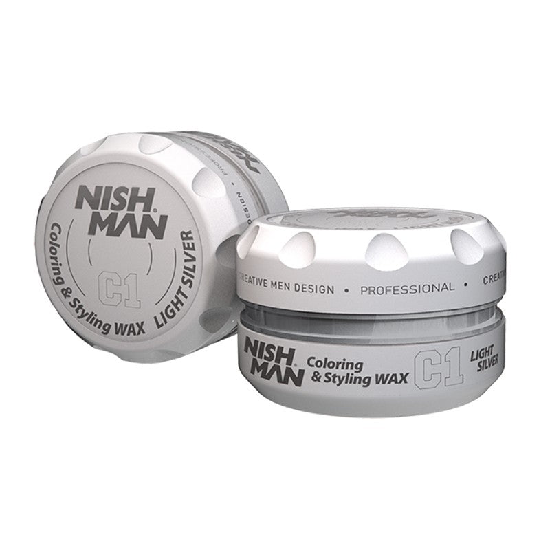 Nishman Coloring Styling Wax | Light Grey C1 100ml