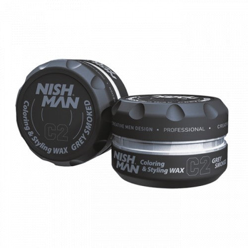 Nishman Coloring Styling Wax | Grey Smoked C2 100ml