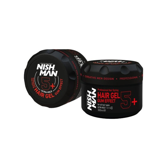 Nishman Hair Gel | Gum Effect 5+ 300ml