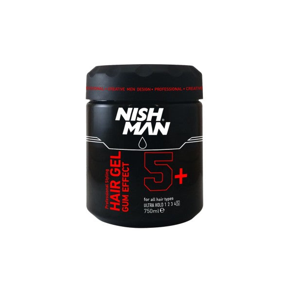 Nishman Hair Gel | Gum Effect 5+ 750ml