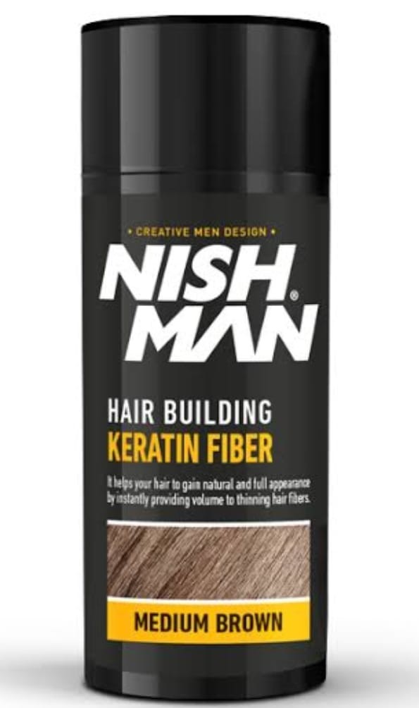 Nishman Hair Building Keratin Fiber Medium Brown 20gr