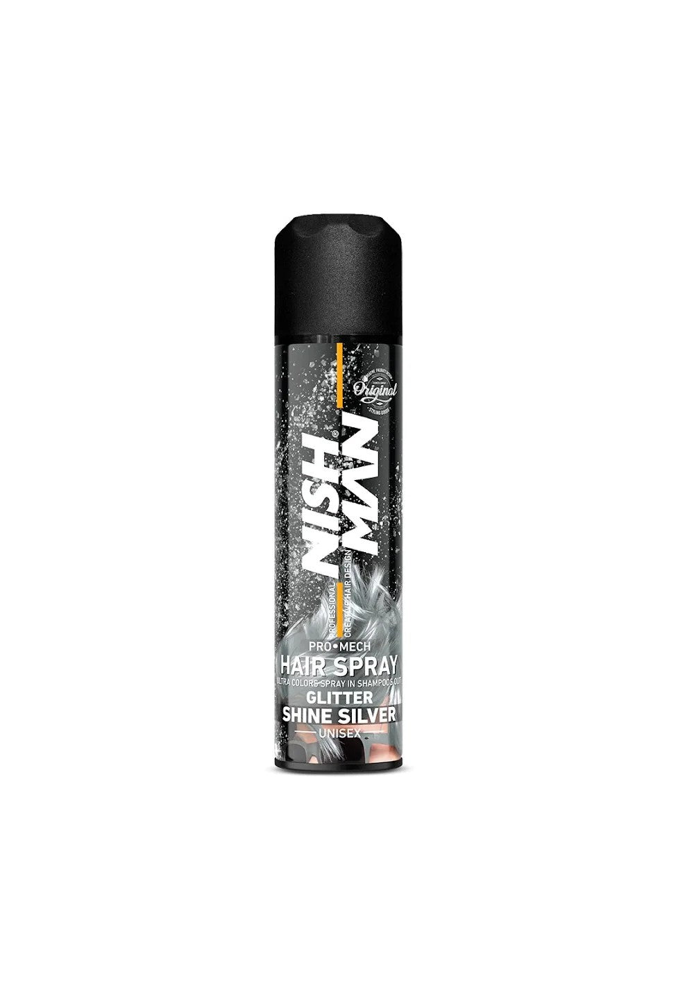 Nishman Glitter Hair Spray Silver 150ml