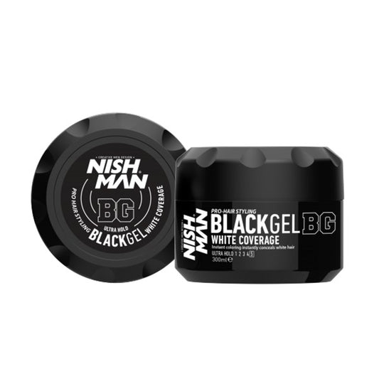 Nishman Black Gel White Coverage BG 300ml